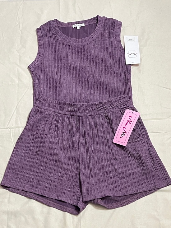 New Mix Pants - Lavender Short and Top Set